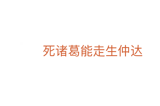 死諸葛能走生仲達