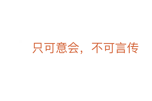 只可意會(huì)，不可言傳