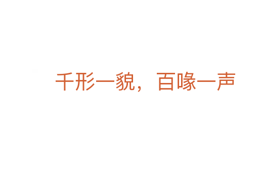 千形一貌，百喙一聲