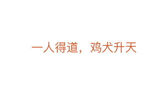一人得道，雞犬升天