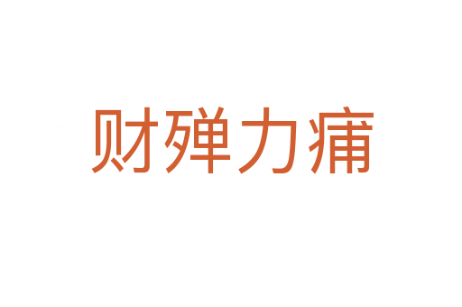 財(cái)殫力痡
