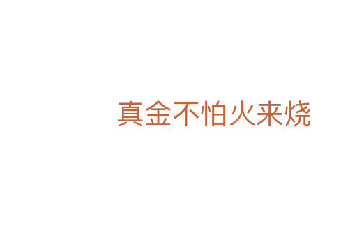 真金不怕火來(lái)燒