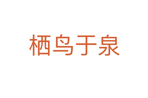 棲鳥(niǎo)于泉