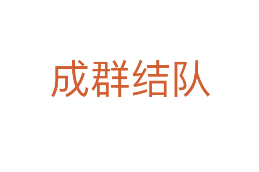 成群結(jié)隊(duì)